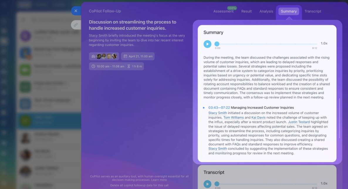 Online Meetings Made Simple: AI-Powered Summaries and Follow-Ups from Bitrix24